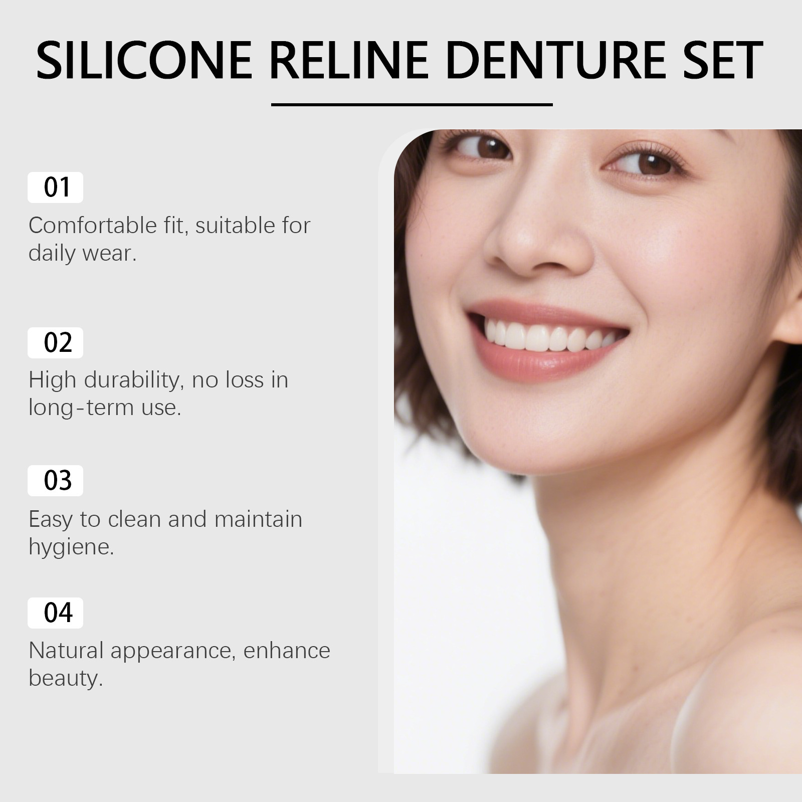 Denture Full Set Over Gums Kit - đánh giá và giá Full Cover Adhesive