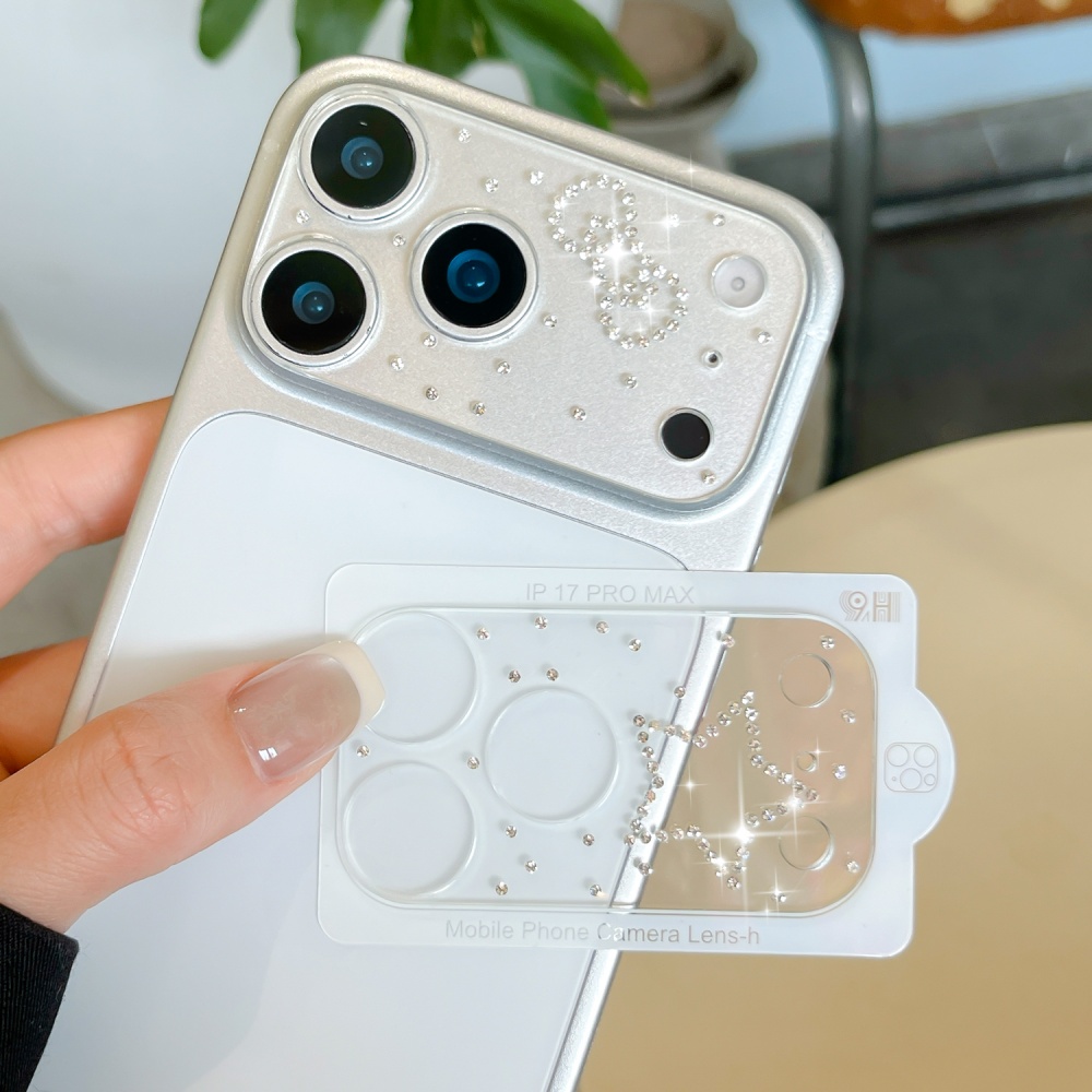 Luxuruy Diamond 3D Heart Glass - đánh giá và giá Camera Lens Protector