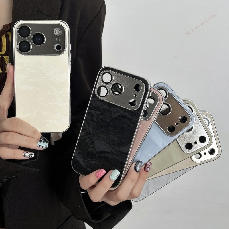 Luxury Plating Learther Phone  - đánh giá và giá Camera Lens Protector