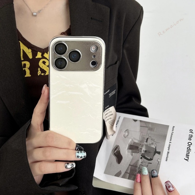 Luxury Plating Learther Phone  - đánh giá và giá Camera Lens Protector