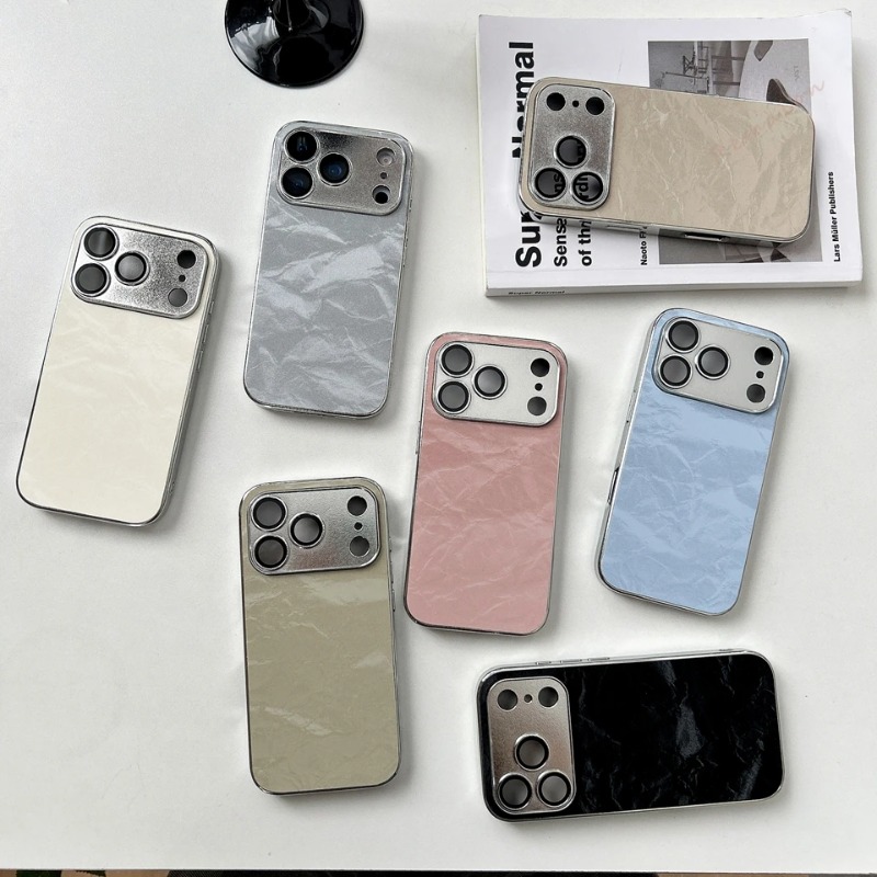 Luxury Plating Learther Phone  - đánh giá và giá Camera Lens Protector