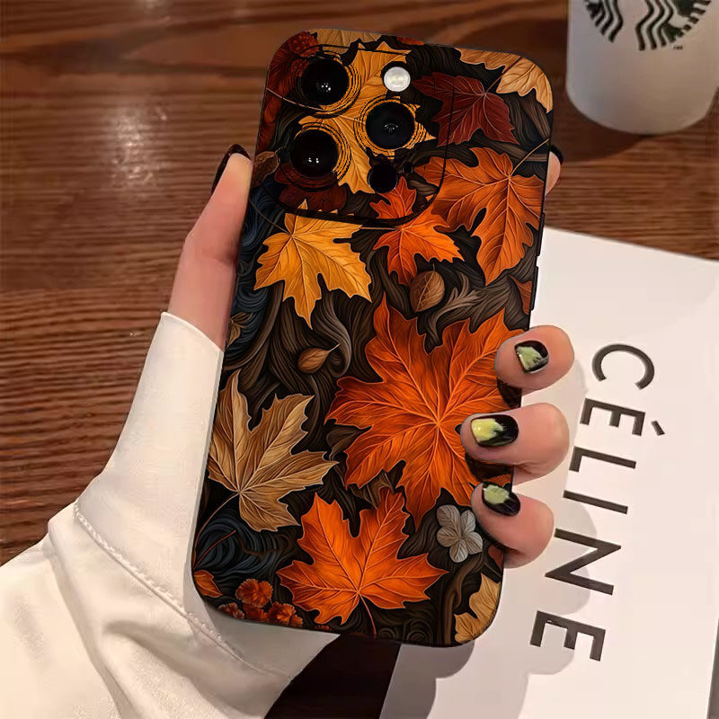 Autumn Maple Leaves Pattern Ph - đánh giá và giá Xiaomi Poco X6
