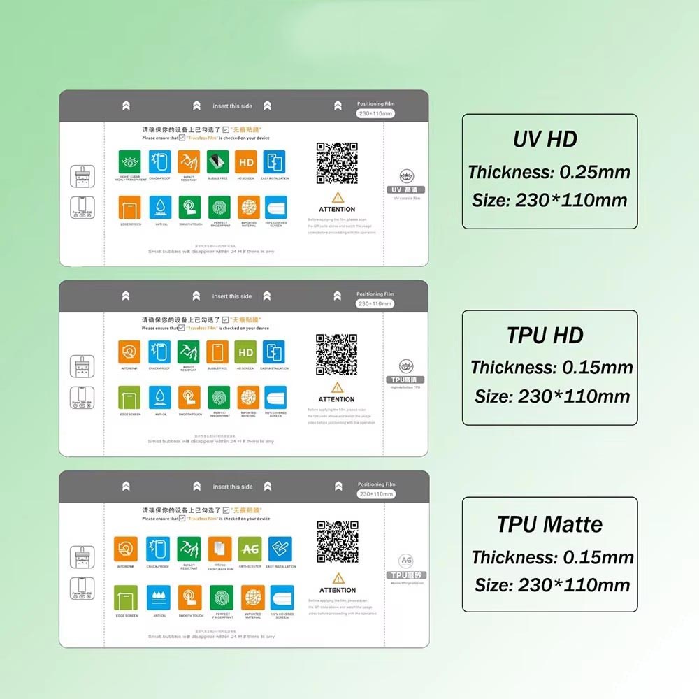 Filmexpert PFC-2100 Unlimited  - đánh giá và giá Hydrogel Screen Protector