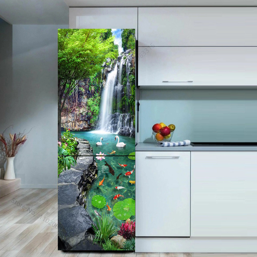 Seaside Beach Fridge Sticker D - đánh giá và giá Full Cover Adhesive
