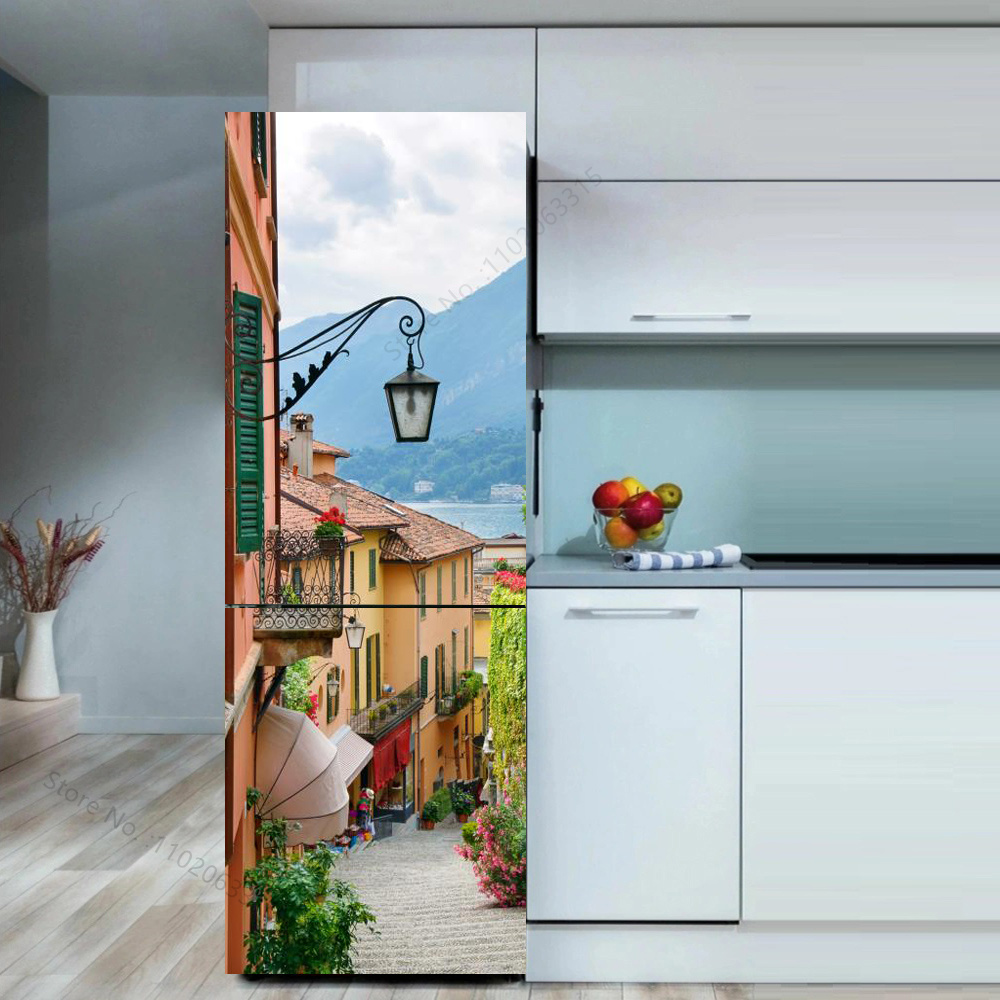 Seaside Beach Fridge Sticker D - đánh giá và giá Full Cover Adhesive