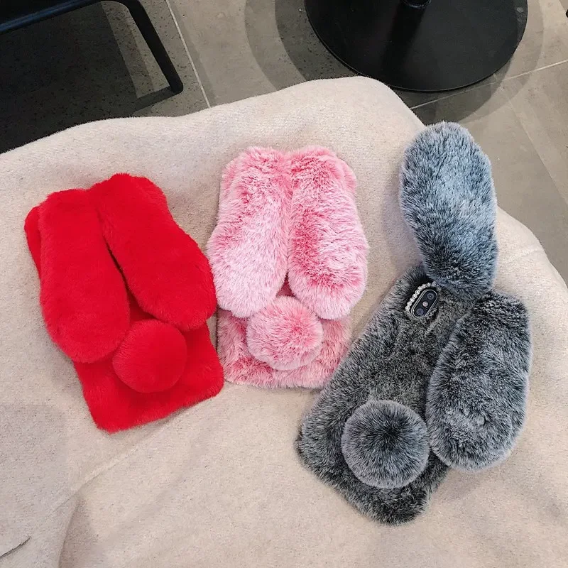 Plush Fur Rabbit Case For Real - đánh giá và giá Realme Note 50