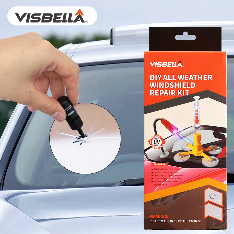 Visbella Car Windshield Repair - đánh giá và giá Liquid Uv Glue Kit