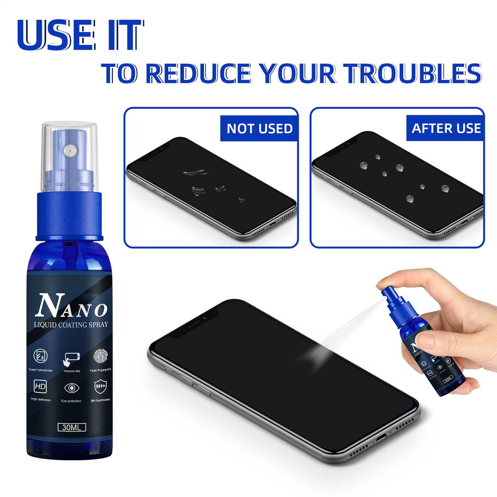 Liquid Screen Protector Spray  - đánh giá và giá Oleophobic Coating Spray