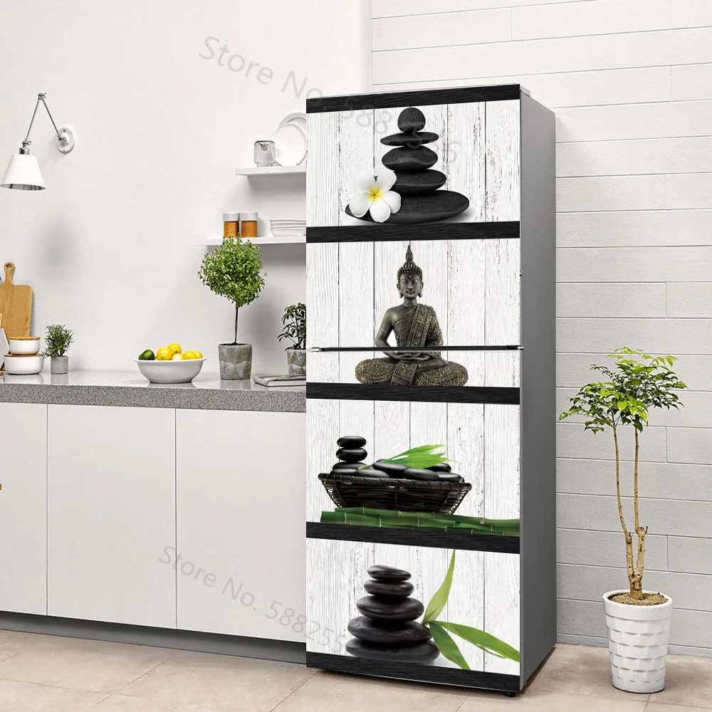 Buddha Art Vinyl Fridge Sticke - đánh giá và giá Full Cover Adhesive