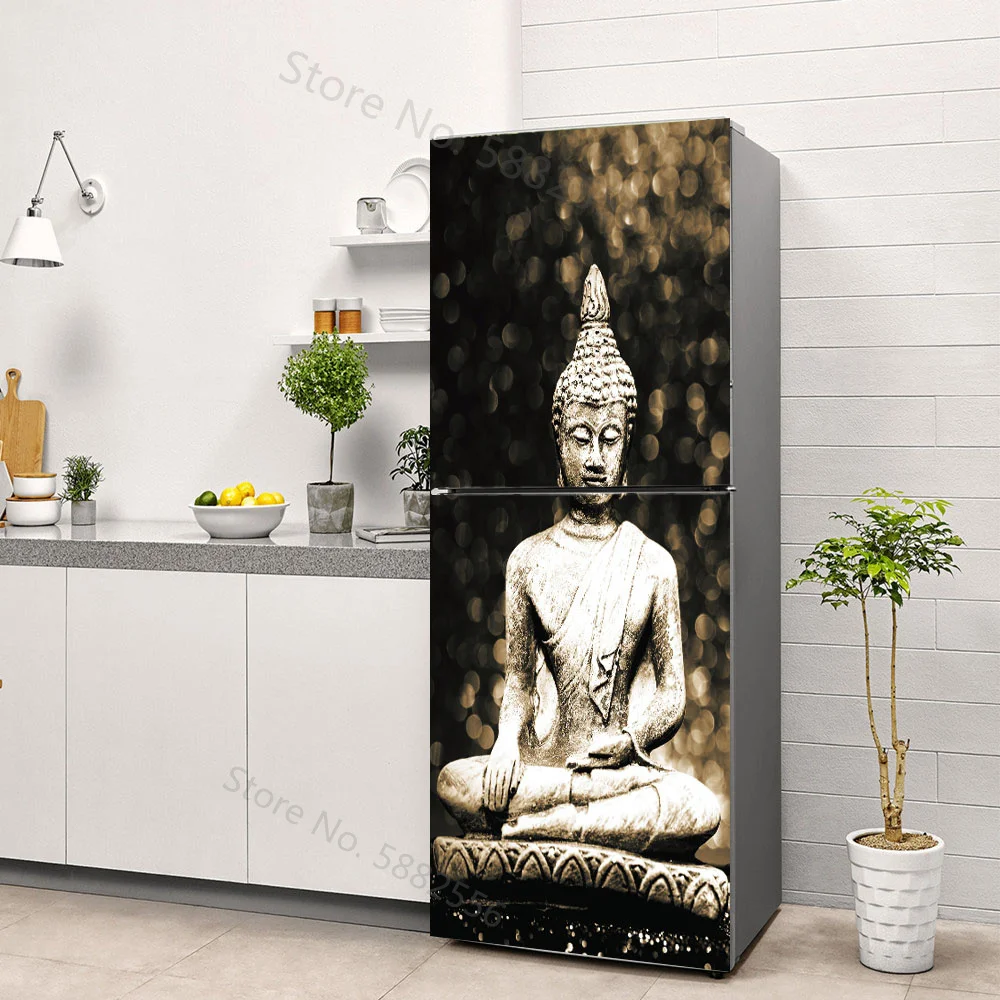 Buddha Art Vinyl Fridge Sticke - đánh giá và giá Full Cover Adhesive