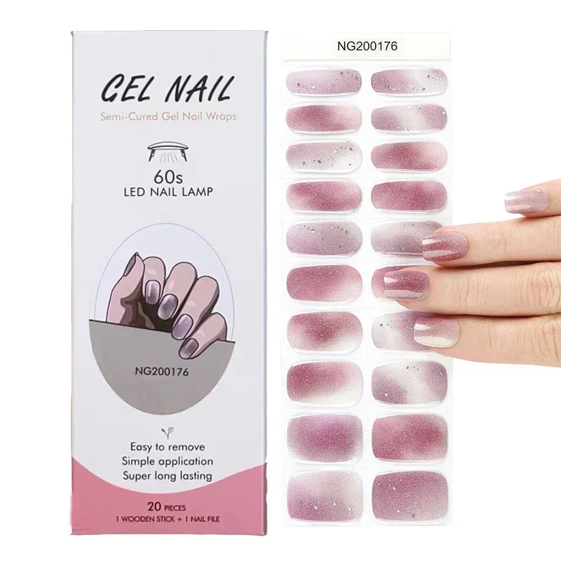 Semi-Cured Gel Nail Strips Pat - đánh giá và giá Full Cover Adhesive