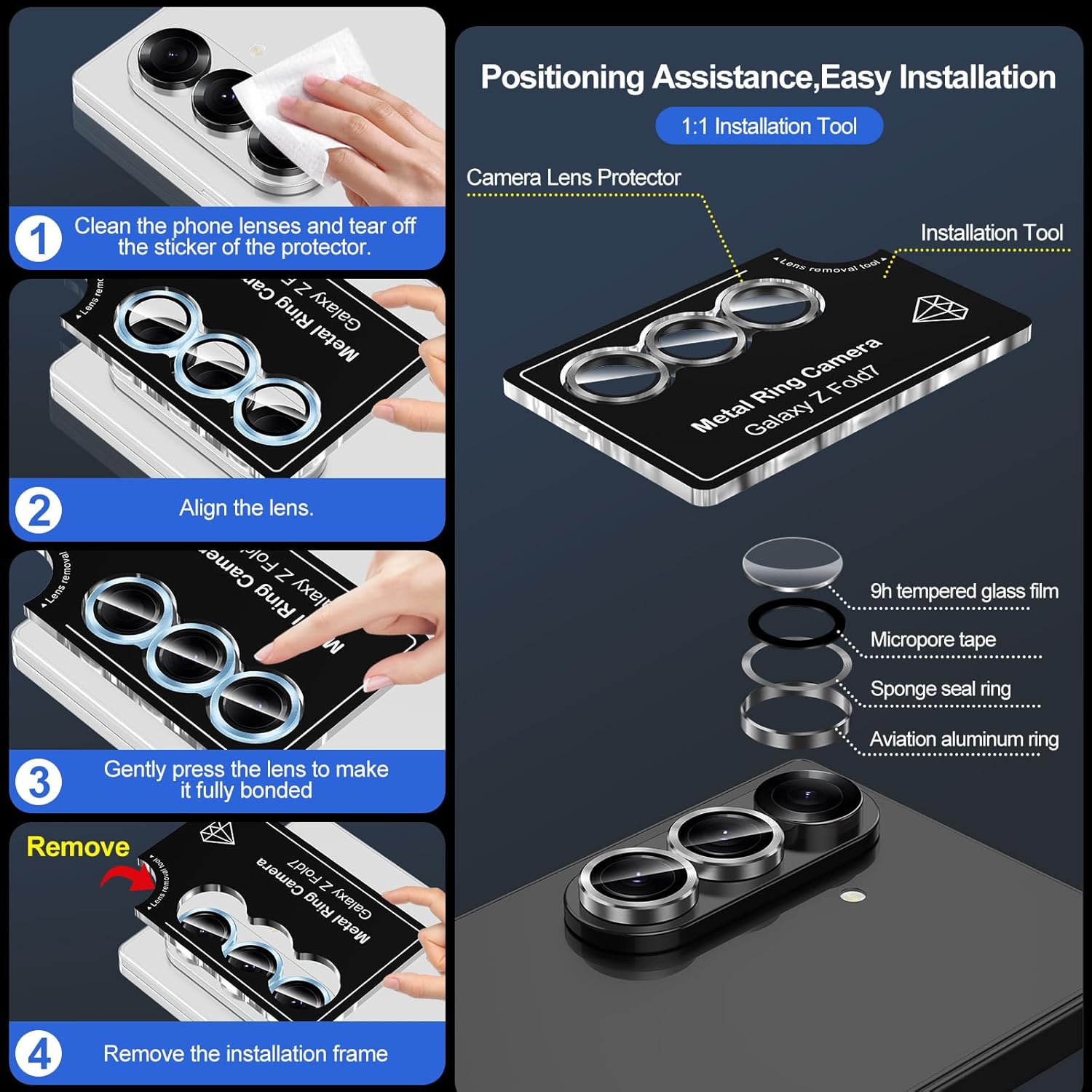 HD Color Metal Alloy Ring Temp - đánh giá và giá Tempered Glass Screen 9H
