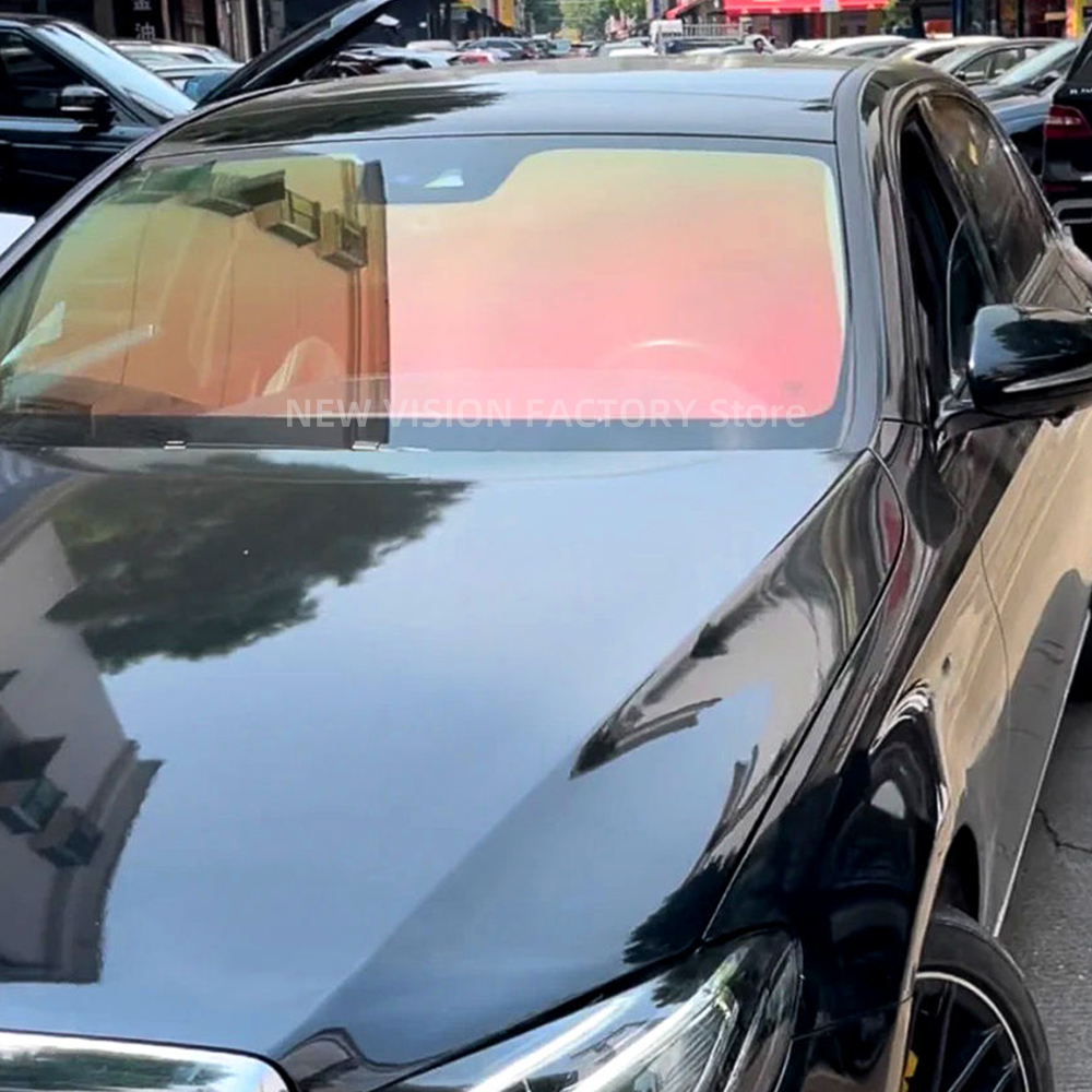 1mX3m 70%VLT Aurora Red Green  - đánh giá và giá Glass Protector Auto