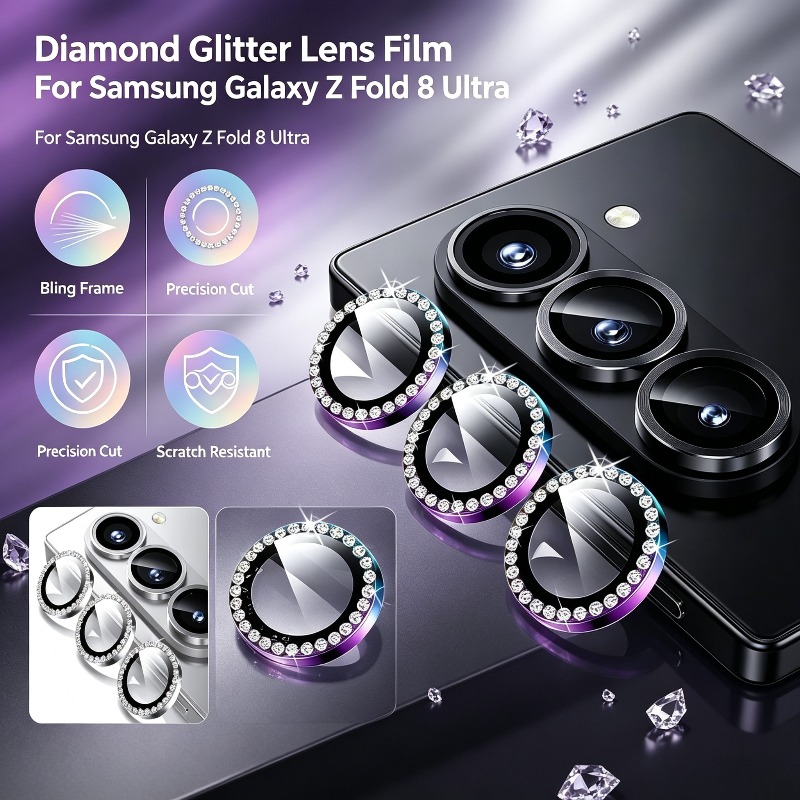 3D Rhinestone Sparkling 9H Len - đánh giá và giá Tempered Glass Screen 9H
